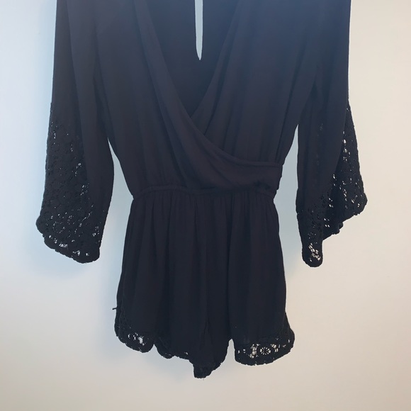 Abercrombie & Fitch Long Sleeve Lace Romper - Picture 5 of 8